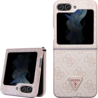 GUESS Гръб Guess 4G PU Leather Triangle Case за Samsung Galaxy Z Flip 5 - Розов