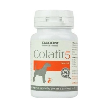 Colafit 5 Pro Barevné Psy Colafit 5 na klouby pro psy barevné 50 tbl