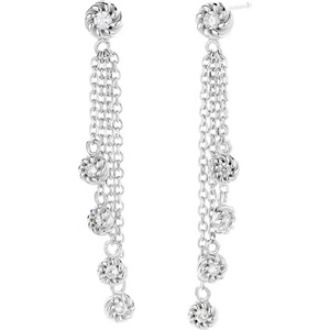 Silenti Jewelry Сребърни обеци "Достолепие