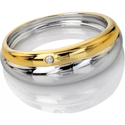 Hot Diamonds Pozlacený stříbrný prsten Droplet DR312 o 51 b