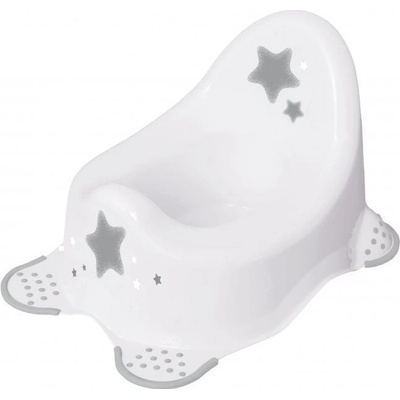 Baby Nellys Nočník s protiskluzem Baby Star Bílý