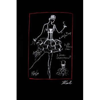 KARL LAGERFELD суичър с качулка дамски с памук (B3W20033)