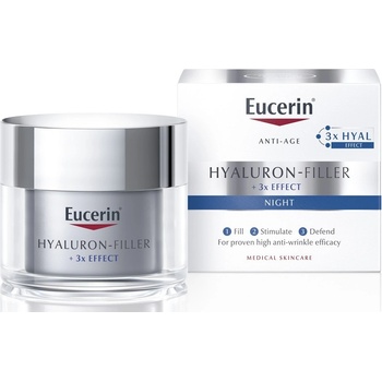 Eucerin Hyaluron Filler+3 x Effect noční krém 50 ml