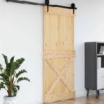 vidaXL Врата NARVIK 95 x 210 cm Натурално (42047098)