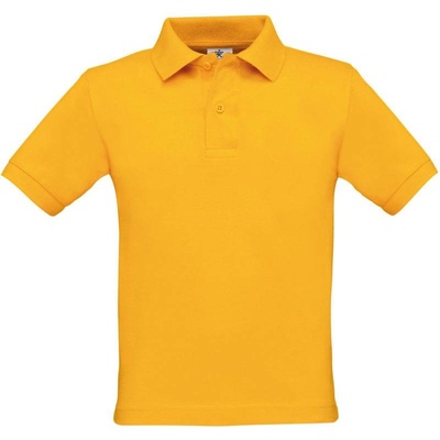 B&C Safran kids dětské piqué polo žlutá gold