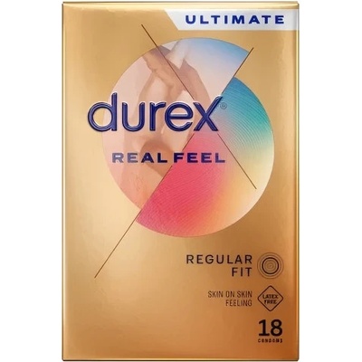 Durex 18 бр. Нелатексови презервативи Durex Real Feel