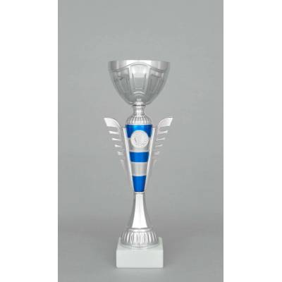 Stříbrnomodrý sportovní pohár 30 39 cm 30 cm