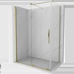 Mexen Velar плъзгаща се душ кабина 150 x 75 см, прозрачна, златна - 871-150-075-01-50 (871-150-075-01-50)