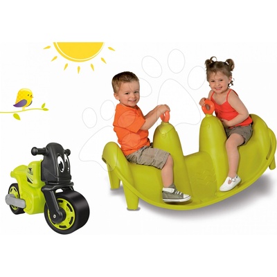 Smoby Set houpačka Tuleň oboustranná s vodotryskem a balanční odrážedlo Learning Bike