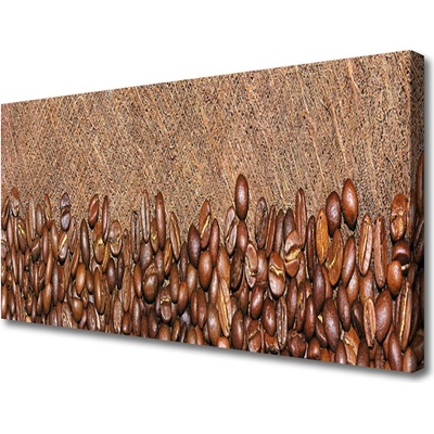 Obraz na plátne Káva zrnká kuchyňa 100x50 cm