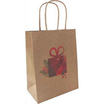 EUROCOM Подаръчна торбичка XMAS Eco Deluxe Jumbo, 33x45x10 cm (34600-А)