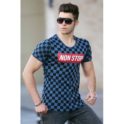 Madmext Мъжка тениска 2621 - Индиго 285174 (285174_Тъмно син)