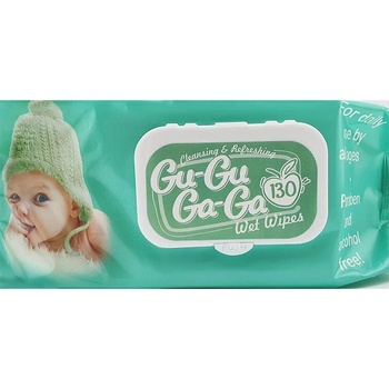 Gu-Gu Ga-Ga Мокри кърпи Gu-Gu Ga-Ga 130 бр. - Зелен