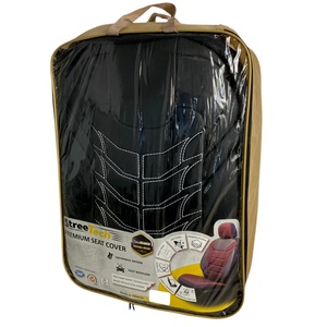 Streetech 3D Тапицерия за седалки кожена Streetech Classy - черна с бели елементи (EG-MDX35-107)
