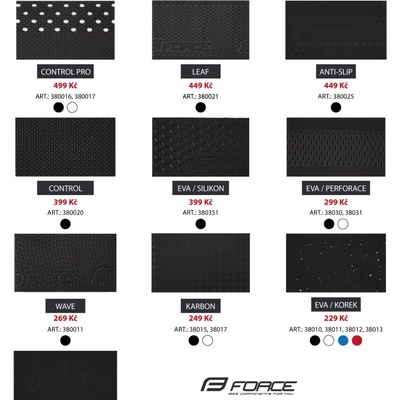 FORCE vzorník omotávky FORCE 2025 - CZK verze 9992050