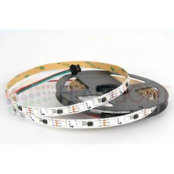 Image 1 of 12V LED Дигитална Лента Многоцветна 5050-30 SMD/m RGB, 12V, 7 W/m, IP20, ролка 5м ► 11.50 лв/м (0646)