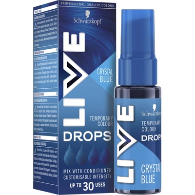 Schwarzkopf Live Drops barva na vlasy Crystal Blue 30 ml