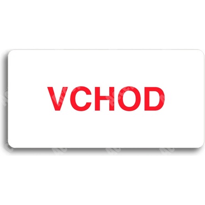 ACCEPT Piktogram VCHOD - bílá tabulka - barevný tisk bez rámečku