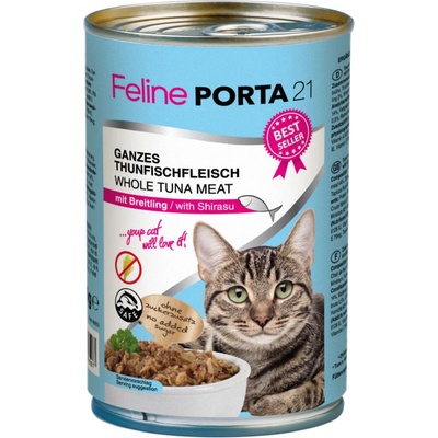 Feline Porta 21 Cat Tuňák se šprotem 6 x 400 g