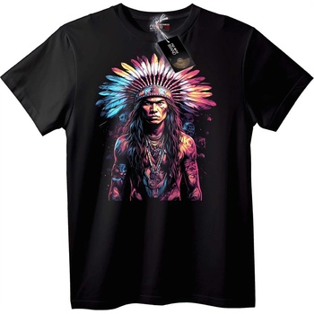 NOONEBRAND Тениска Местен Вожд с Корона - 2XL, Black