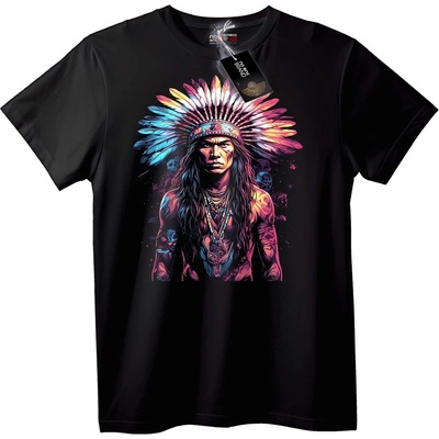 NOONEBRAND Тениска Местен Вожд с Корона - 2XL, Black