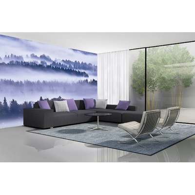 DIMEX ART Самозалепваща се флизелинова фототапета мъгла и дървета 375 x 250 см