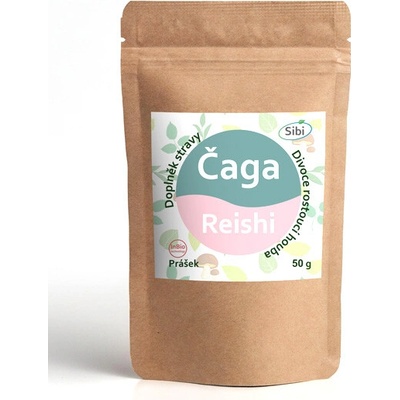 Sibi Čaga sibiřská a Reishi prášek 50 g