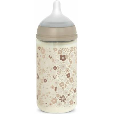 Suavinex Wonderland SX PRO +3 MF detská fľaša Cream-Coloured Flower 240 ml