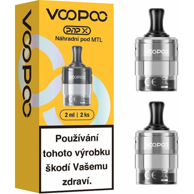 VooPoo PnP X MTL cartridge Silver 2 ks