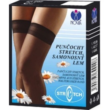 Novia Punčochy na podvazek C05 hnědá