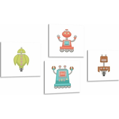 Set obrazov partia robotov