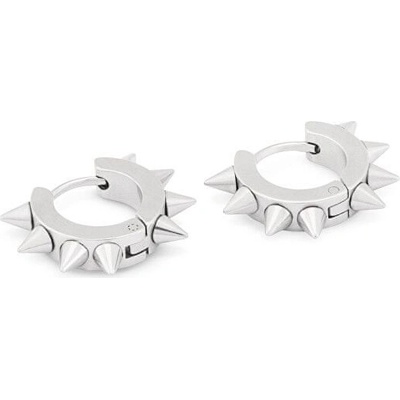 Troli ostnaté oceľové kruhové náušnice KS-137
