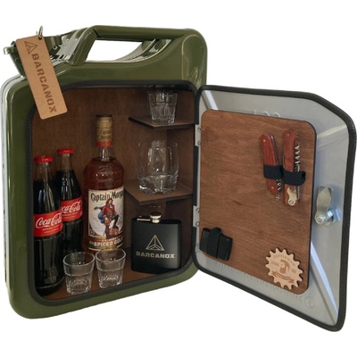 Barcanox Kanister bar khaki – hnedé drevo