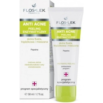 FlosLek Pharma Anti Acne enzymatický peeling 50 ml