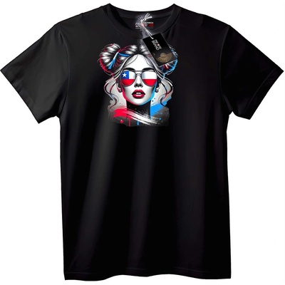 NOONEBRAND Тениска Пуерторикански флаг - 2XL, Black