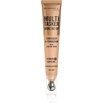 Rimmel Multi-Tasker Wake Me Up грим и коректор за озаряване на лицето цвят 30 Light 20ml