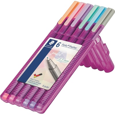 Staedtler Triplus 334 čierna - 6 ks/blist