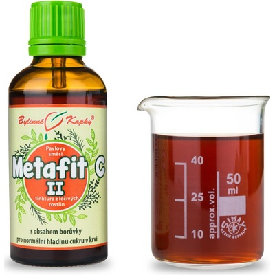 Metafit c ii cukrovka kvapky tinktúra 50 ml