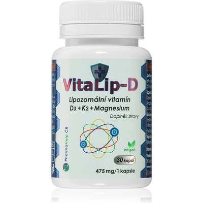 VitaLip-D lipozomální vitamín D3+K2+Mg 30 kapslí