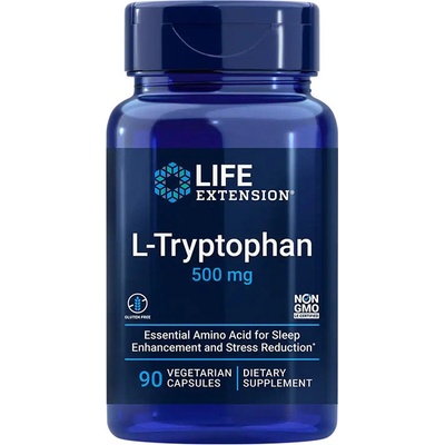 Life Extension L-Tryptofan 500 mg 90 rostlinných kapslí