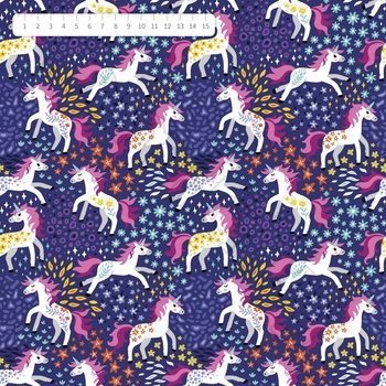 Softshell jarní barevní jednorožci by MIMI