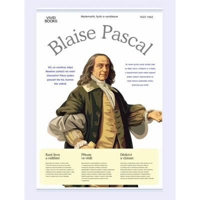 Plátěný obraz Blaise Pascal 594 × 841 mm