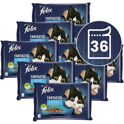 FELIX Капсули Felix Fantastic, вкусен избор от риба с зеленчуци в желе 36 x 85 г
