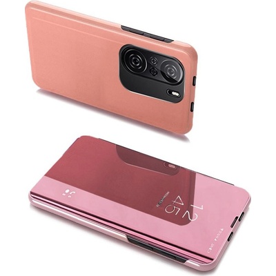 Mezamo Clear View Pouzdro Xiaomi Redmi K40 Pro+ / K40 Pro / K40 / Poco F3 růžové