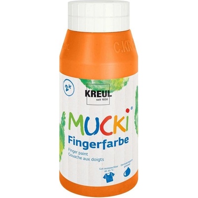 Prstová farba MUCKI 750 ml oranžová