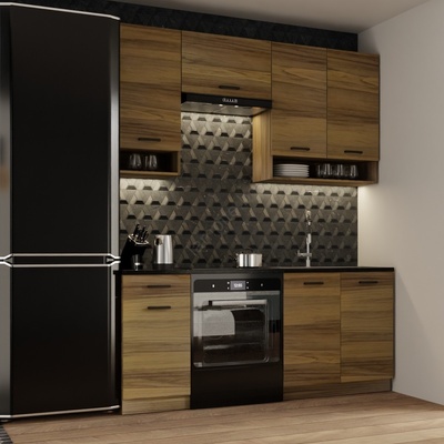 BWS Кухненски комплект june 180 см, дъб (ws0006)