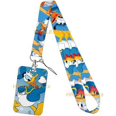 Šňůrka na krk 24265 s cedulkou na ID karty Kačer Donald