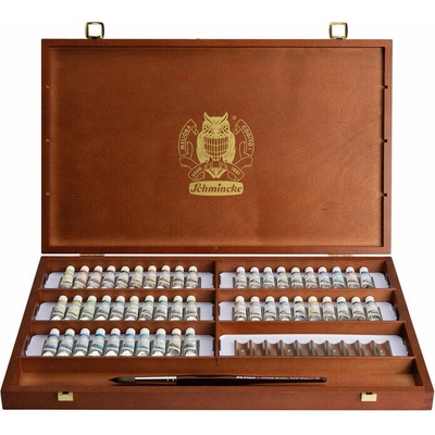 Schmincke Horadam drevený box, 50 x 5 ml Super Granulation