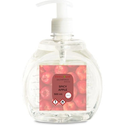 Ecoliquid Antiviral dezinfekce na ruce pumpička spicy apple 500 ml