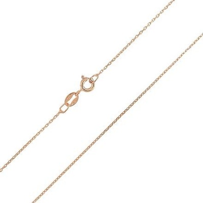 InfinitySilver Strieborná ružovo pozlátená retiazka ankr 1402035E45